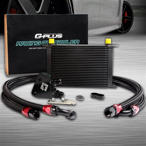 Buy G-PLUS 25 Row AN10 Engine Transmission Oil Cooler Kit Oil Cooler ...
