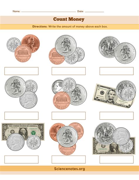 Free Printable Counting Money Worksheets – PDF Fun! - Printables for Everyone