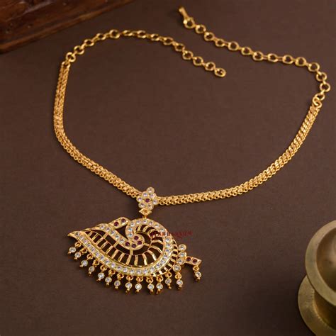 South Indian Style Traditional Gold Finish Attigai – AJ Punnagai