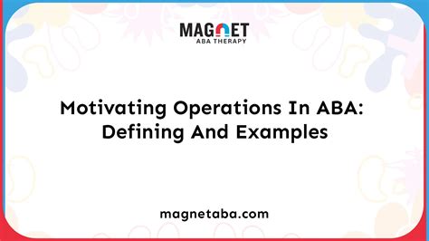 Motivating Operations In ABA: Defining And Examples