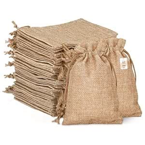 NFI essentials Jute Potli Gift Pouches for Return Gifting, Pack of 50 ...