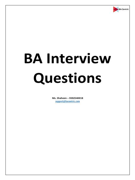 Image result for BA Interview Questions and Answers