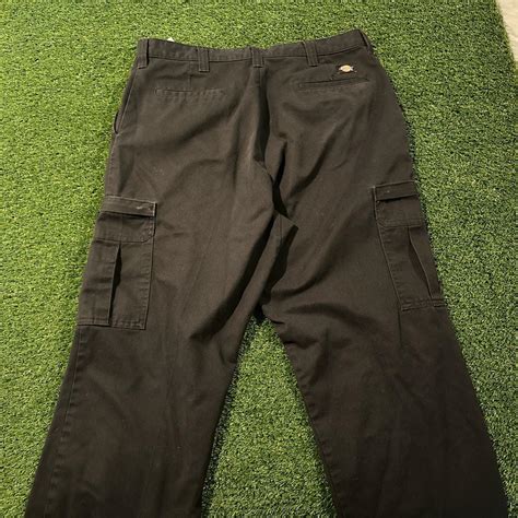 Old Dickie cargo pants size 3832. Super cool black... - Depop