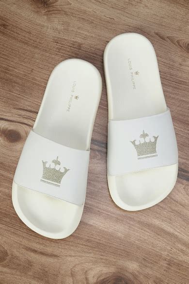 Buy Men White Graphic Print Flip Flops Online - 731801 | Louis Philippe