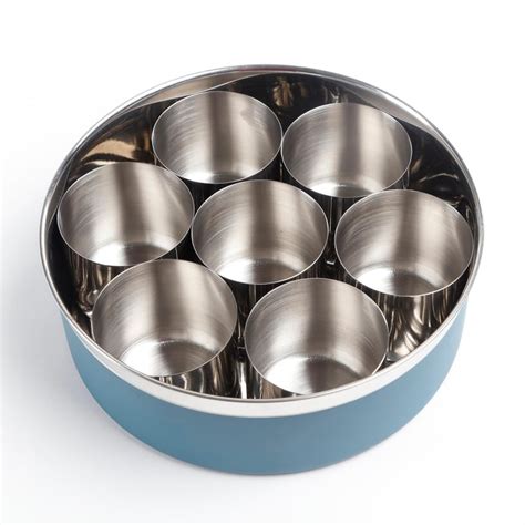 Buy Food Icon Vanya Stainless Steel Spice Box with Lid from Home Centre ...