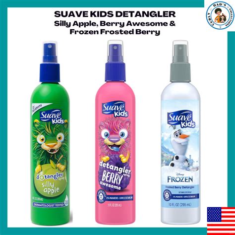 Suave Kids Detangler Spray For Tear-Free Styling Silly Apple Berry ...