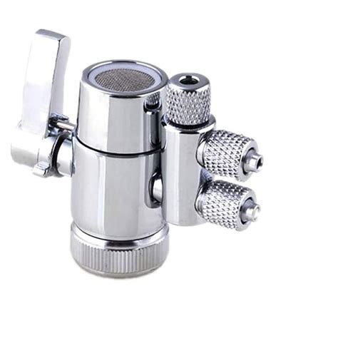 Faucet Diverter Valve with Aerator M22 Female Thread for 1/4" RO Tubing ...