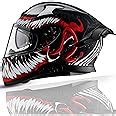 Axor Apex Marvel Venom Full Face Motorbike Helmet, Protective Racing ...