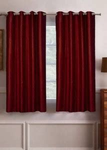 NEW FAB 151 cm (5 ft) Polyester Semi Transparent Window Curtain (Pack ...