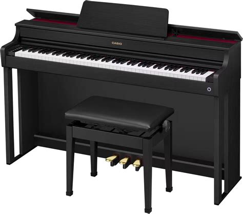 Casio Celviano AP-300BK Grand Piano, 88 Number of Keys, Multi-Dimensional Morphing AiR, 192 ...