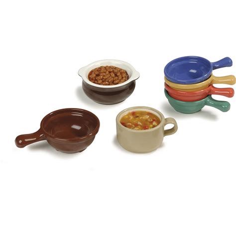 700622 - Handled Soup Bowl 8 oz, 4-5/8" - Honey Yellow | Carlisle ...