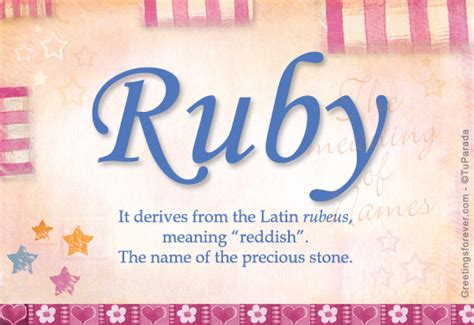 Image result for Ruby Name