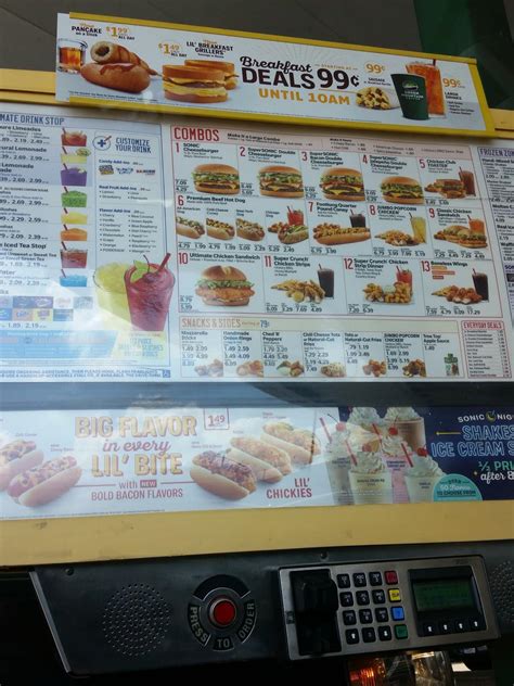 Old Sonic Menu Board Mic : r/SonicDriveIn