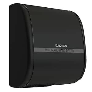 EURONICS Black Hand Dryer Automatic Sensor Operated for Washroom ...