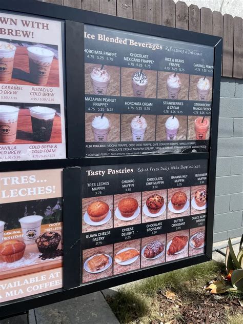 Tierra Mia Coffee Drive Thru Menu - Updated November 2025