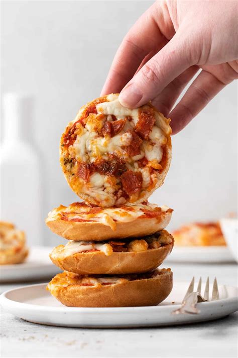 Bagel Pizza Bites - The Cheese Knees