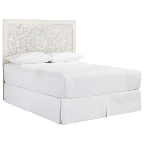 Signature Design by Ashley Paxberry B181-57 Queen Panel Headboard with Carved Medallion Design ...