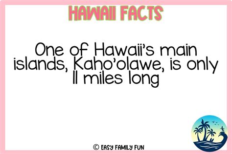 Amazing Facts About Hawaii [Free Fact Cards] - Easy Family Fun- Print-and-Play Family Fun Hub