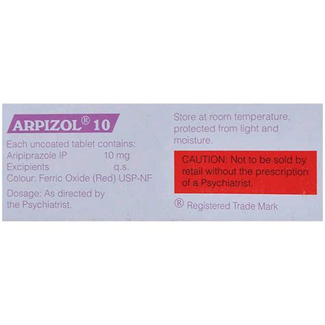 Arpizol 10 Tablet 10's Price, Uses, Side Effects, Composition - Apollo ...