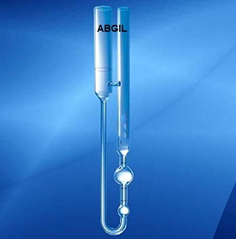 ABG BOROSILICATE GLASS VISCOMETER U TUBE REVERSE FLOW. BS/IP/RF WITH ...
