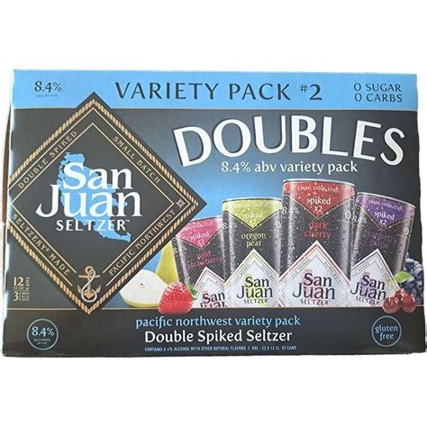 San Juan Seltzer Double Spiked Variety 12 pk Cans - Shop Malt beverages ...
