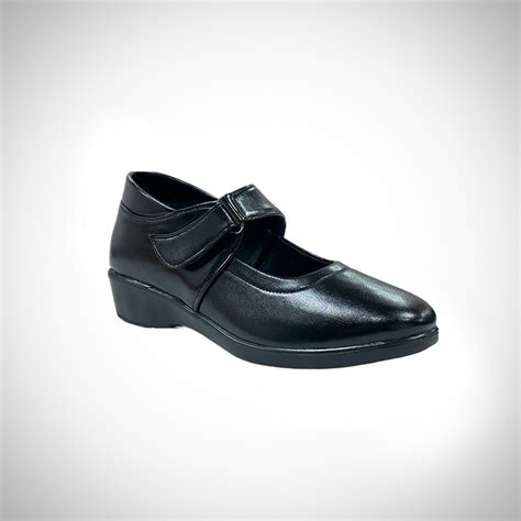 Girls Black School Shoe-Orion Footwear