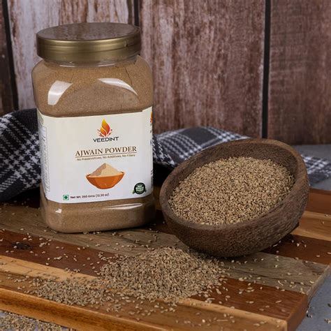 Veedint Ajwain Seed Powder, Carom Seed Powder, 350 gm/12.30 oz Natural ...
