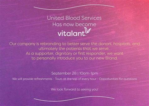 United Blood Services se renueva y ahora se llamará Vitalant