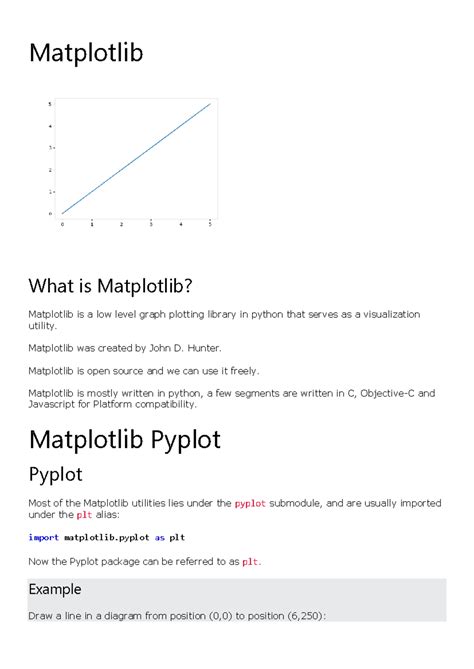 Matplotli 1 - fvddvds - Matplotlib What is Matplotlib? Matplotlib is a ...