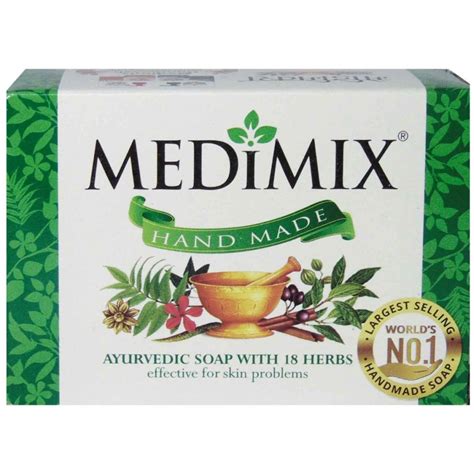 Medimix Ayurvedic Soap With 18 Herbs 75 gm- Effective For Skin Problems ...