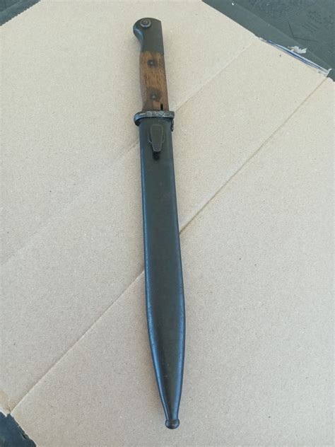 WWII Spanish Model 1943 Mauser 98 Rifle Bayonet + Scabbard for Sale ...