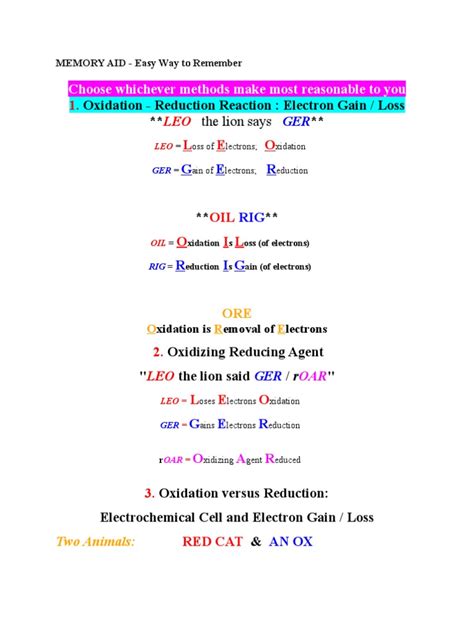 Image result for Oxidation-Reduction Tutorial