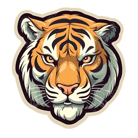 The Tiger Mascot Design, Tiger Head, Tiger Head Clipart, Cartoon Tiger ...
