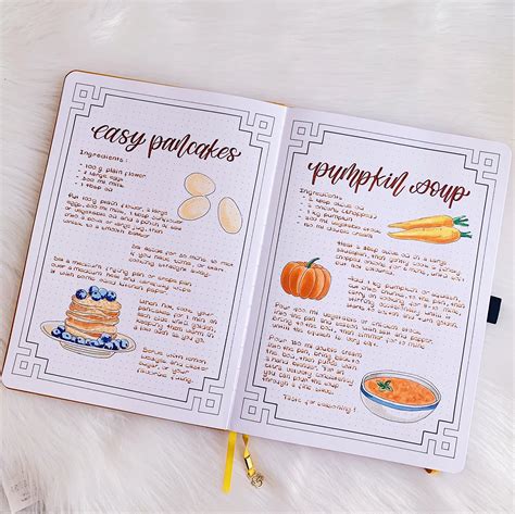 Recipe Journal Inspo + FREE Fruits & Veggies Printable | Scrapbook ...