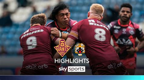 Huddersfield Giants 12-30 Castleford Tigers | Super League highlights ...