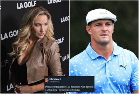 "That’s insane" - Paige Spiranac reacts to Bryson DeChambeau's record-breaking 58 at LIV Golf ...