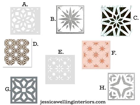 25 Modern Moroccan Tile Stencils - Jessica Welling Interiors