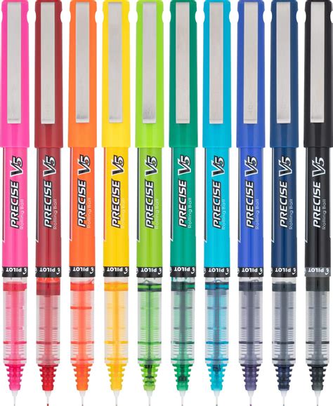 PILOT Precise V5 Stick Liquid Ink Rolling Ball Stick Pens, Extra Fine ...