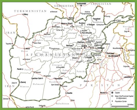 Political map of Afghanistan with provinces - Ontheworldmap.com