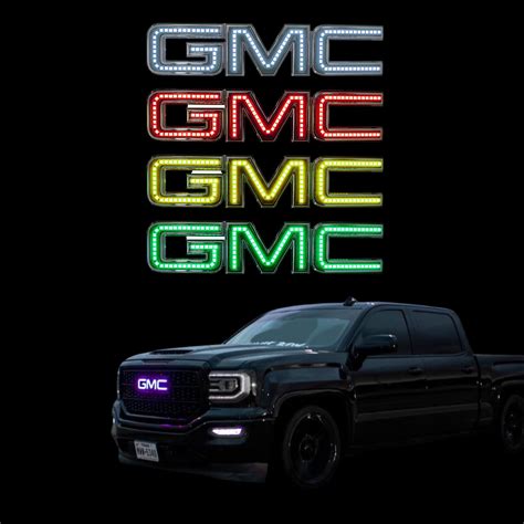 Mua RGB Halo Kits Multicolored LED Logo to fit GMC Front Emblem ...