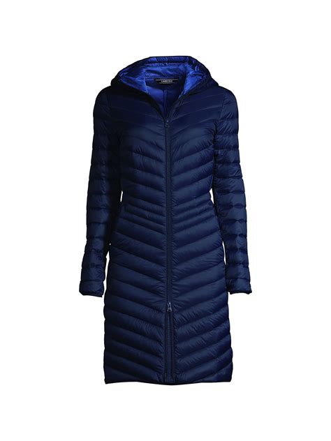 Lands' End Women's Petite Wanderweight Ultralight Packable Down Coat ...