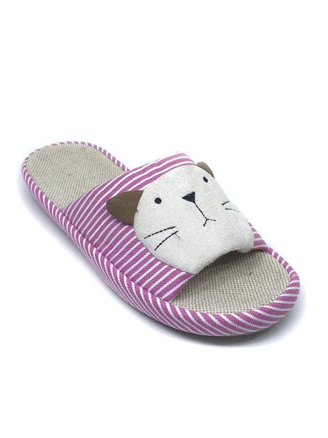 Buy brauch Women's Blue Kitty Slippers (37) at Amazon.in