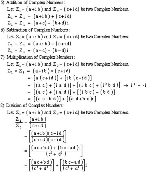 Image result for Complex Number Simplification 7 Formulas