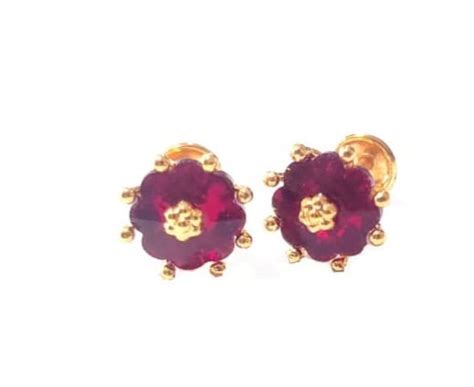 Buy Girls 1Gm Gold Plated Stone Changeable Stud at Amazon.in