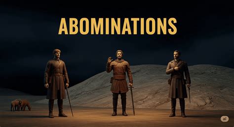 Biblical Abominations: 7 Shocking Examples That Still Matter Today