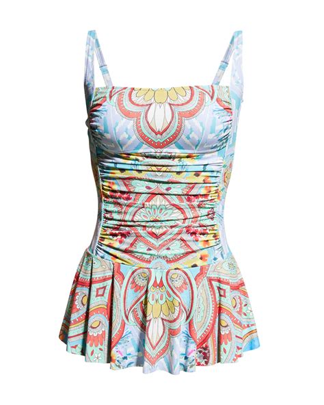 One Piece Skirted Swimsuit