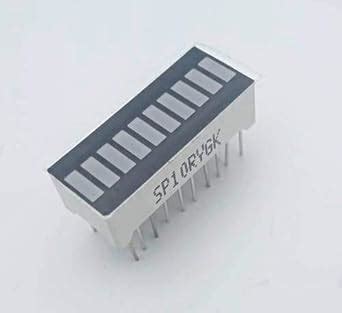 Bar graph indicator multicolour Led display 1 inch lenth 10 led bars 20 ...