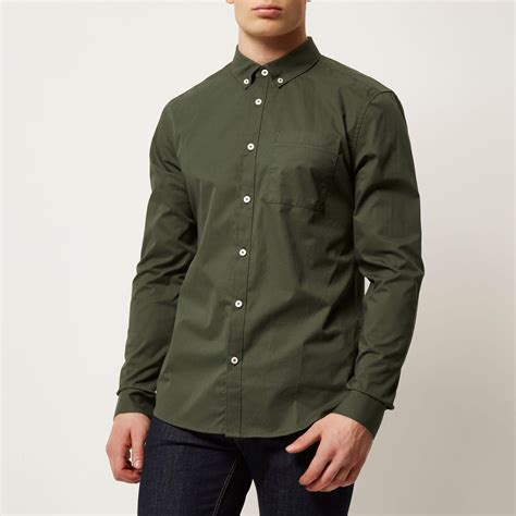 Mens Green Button Down Dress Shirt at Mia Stanfield blog