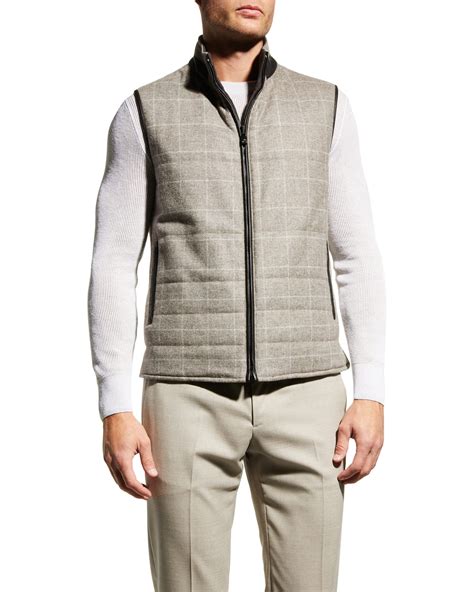 Ralph Lauren Purple Label Men's Mardell Reversible Suede/Corduroy Vest ...