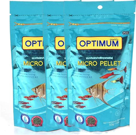 Optimum Micro Pallets Fish Food Dry, 50 G for All Life Stages : Amazon ...
